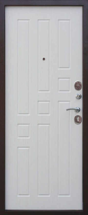 Входная дверь Гарда 8 мм  Белый ясень, Рустикальный дуб
